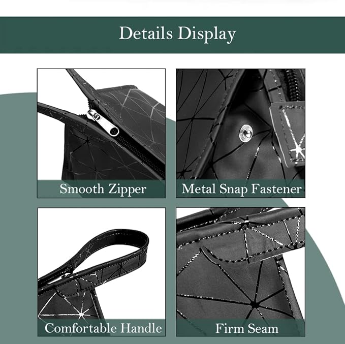 Premium Leather Tracvel Case Compatible with Dyson Airwrap Styler and Shark Flexstyle, Storage Bag for Supersonic Hair Dryer, Portable Organizer for Airwrap Dupes（Black）