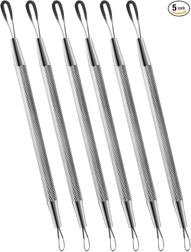Professional Blackhead Remover Tool Set, 6 PCS Comedone Pimple Extractors