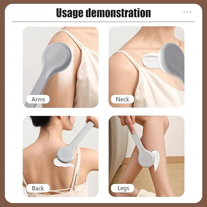 Back Applicator for Lotion - Body Oil Applicator Tool |Back Ointment Spreader, Body Balm Handle Tool, Anti-Slip Grip Moisturizing Oils Apply Tool for Athletes Teens Boys Youth Women Elderly