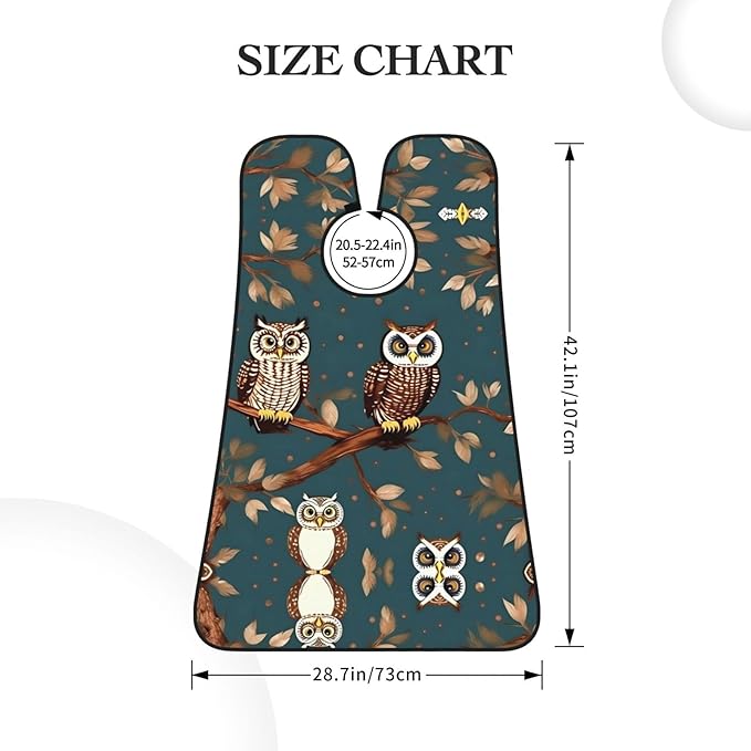 Pansy Perfection Print Beard Bib Shaving Apron, Beard Hair Trimming Cape Gift For Dad