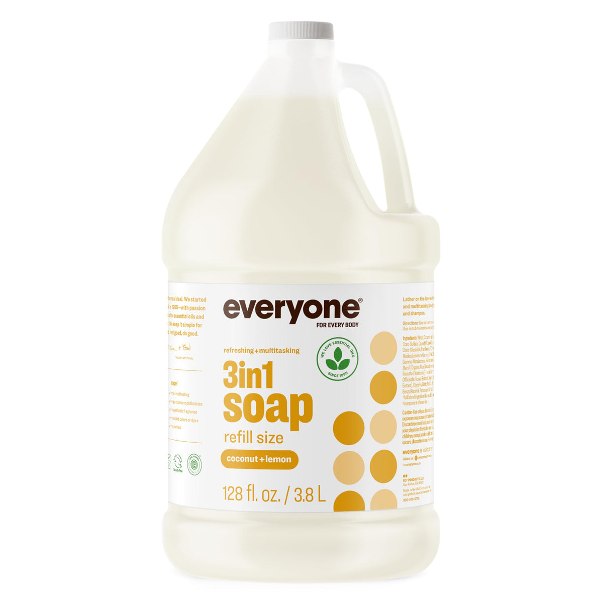 Everyone 3-in-1 Body Wash Shampoo Bubble Bath Vanilla Lavender 2oz 12-Pack