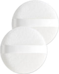 Qiifaiikooii 2 Pcs Powder Puff,3.14 Inch Powder Puffs for Body Powder Face Loose Powder Large(White)