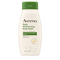Aveeno Daily Moisturizing Body Wash for Normal to Dry Skin, Sensitive Skin Formula with Prebiotic Oat, Gently Cleanses & Nourishes Dry Skin, Lightly Scented Body Wash for Women and Men, 18 Fl Oz
