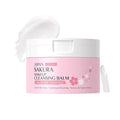 DLZZRS Sakura Makeup Cleansing Balm, Hydrating & Smoothing All-In-One Cleanser Quickly Melts Away, Gently Cleanse Dirt, Impurities And Makeup Face Cleanser & Makeup Remover for Women Girls, 3.53oz.