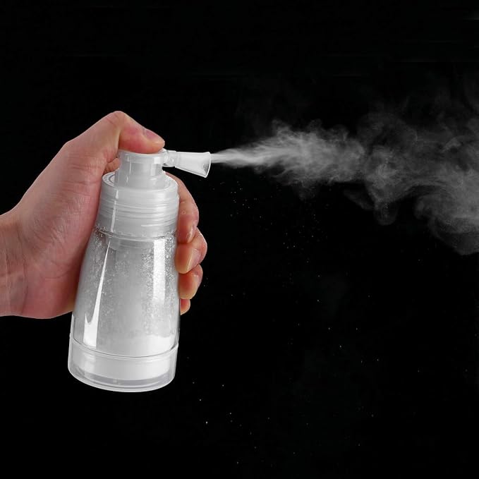 Aethland Powder Spray Bottle for Dry Shampoo, Talc and Powder Applying Bottle, Refillable Hair Fiber Applicator for Hair Salon, Cleaning, Plants, Misting & Skin Care (180ml)
