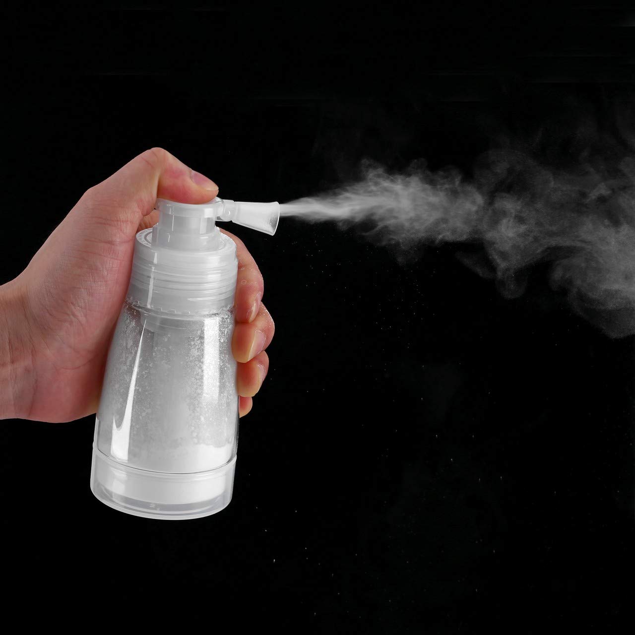 Aethland Powder Spray Bottle for Dry Shampoo, Talc and Powder Applying Bottle, Refillable Hair Fiber Applicator for Hair Salon, Cleaning, Plants, Misting & Skin Care (180ml)
