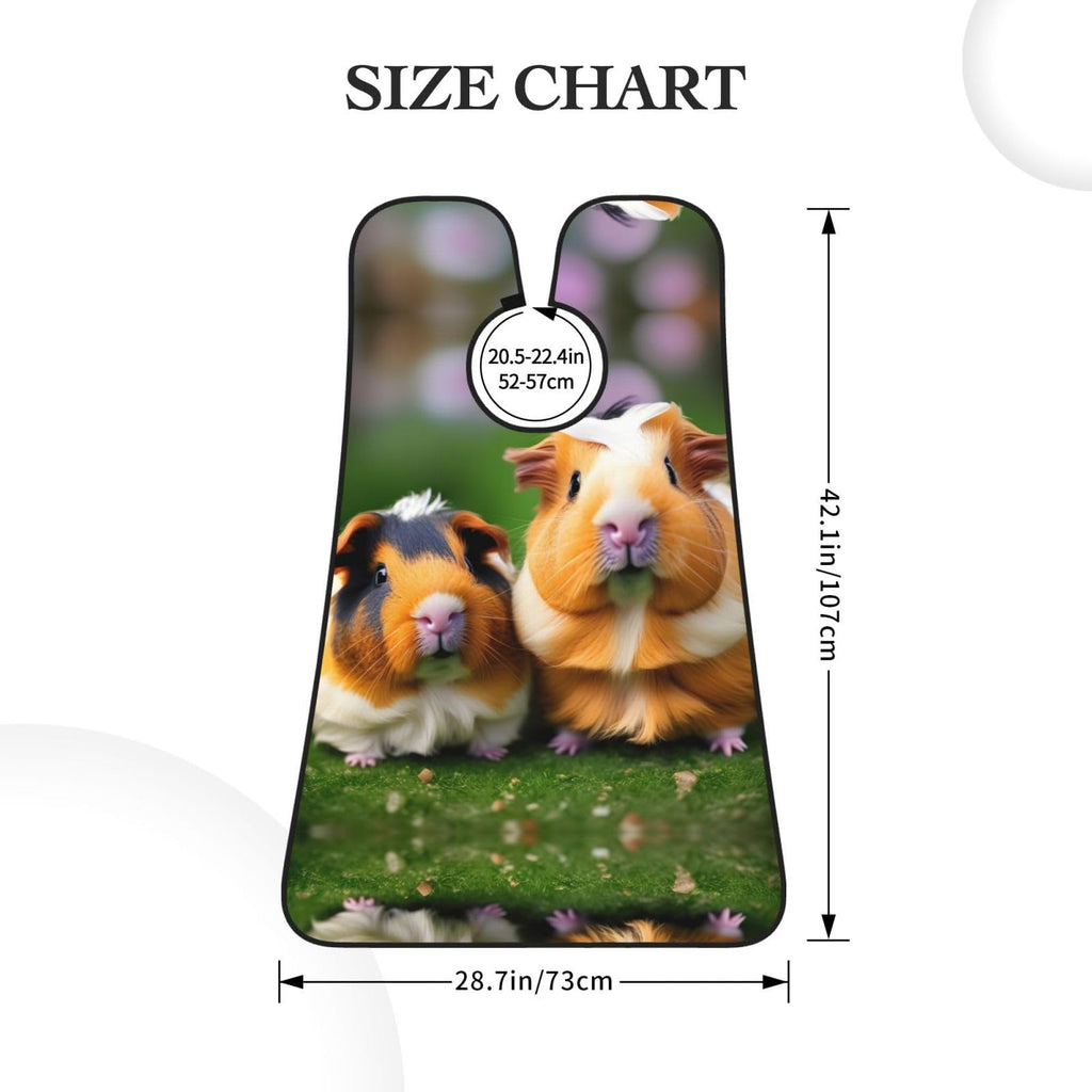 YQxwJL Cute Guinea Pigs Print Beard Bib Shaving Apron, Beard Hair Trimming Cape Gift For Dad