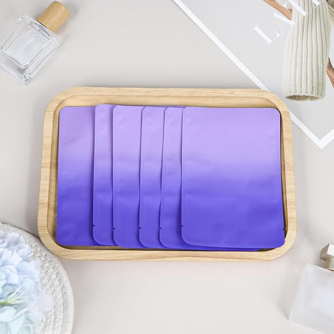 Tampon Disposal Bags, Set of 100 Sanitary Disposal Bags, Close Block Odor, Waterproof and Leak-Proof, Small and Easy to Carry, Hide Tampon and Small Pads (Gradient Purple)
