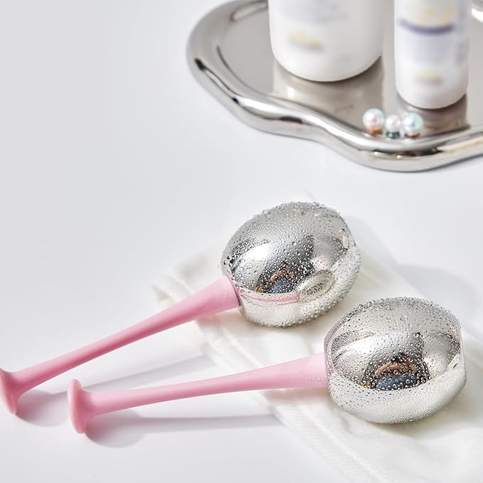 OSRSR Ice Globes Cryo Sticks Facial Massage Tools, Skin Care Unbreakable Stainless Steel Beauty Cold Roller for Face Eyes & Neck, Gifts for Women Mom Wife Girlfriend