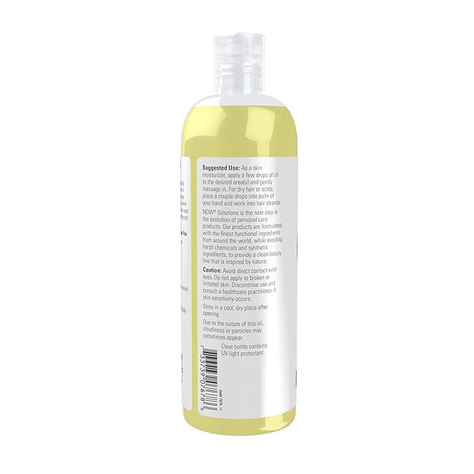 NOW Foods Solutions, Avocado Oil, 100% Pure Moisturizing Oil, Nutrient Rich and Hydrating, 16-Ounce