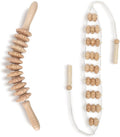 Mr. Woodware Wood Therapy Massage Tools, Lymphatic Drainage Curved Roller Stick, Neck Massager, Foam Roller, Back Scratcher, Rope Massage Kit, Back Massager for Relaxation