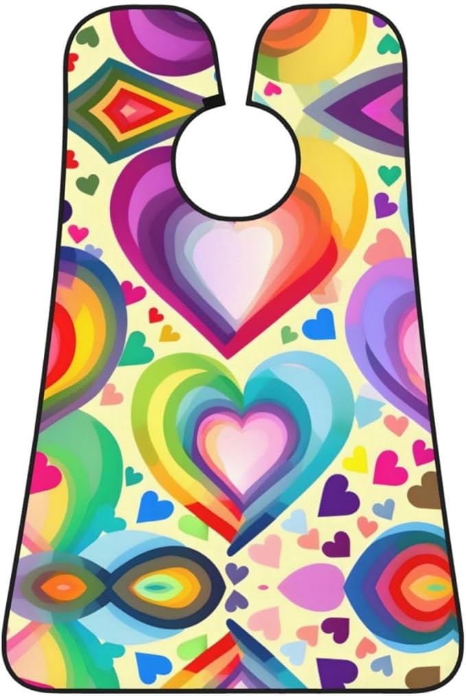 Purple Music Notes Print Beard Bib Shaving Apron, Beard Hair Trimming Cape – For Dad