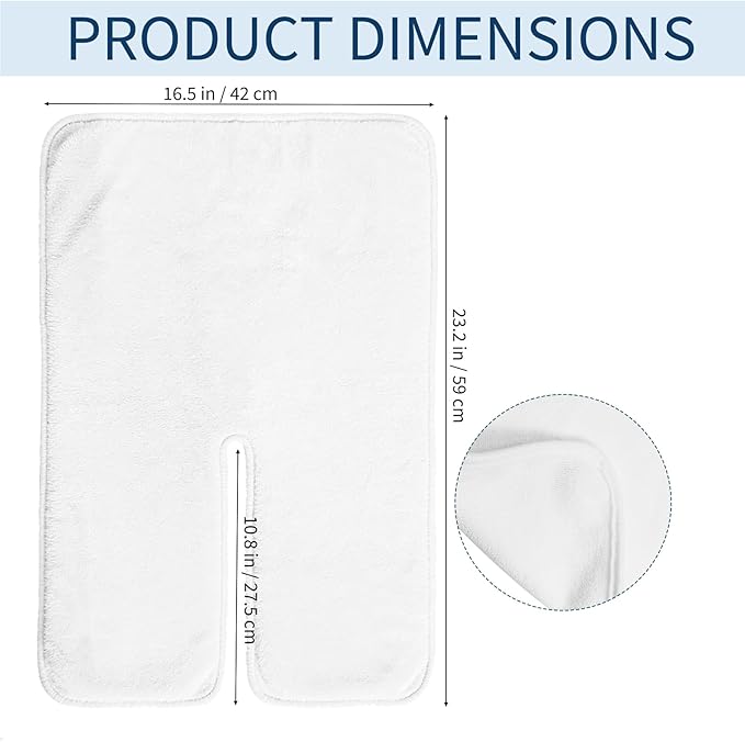 Jibrelxion 6 Pack Microfiber Facial Towels for Estheticians, U-Shaped Split Design Facials Mask, Wrap Soft Spa Cloth for Steam Massage, Barbers, Salons, Skin Care