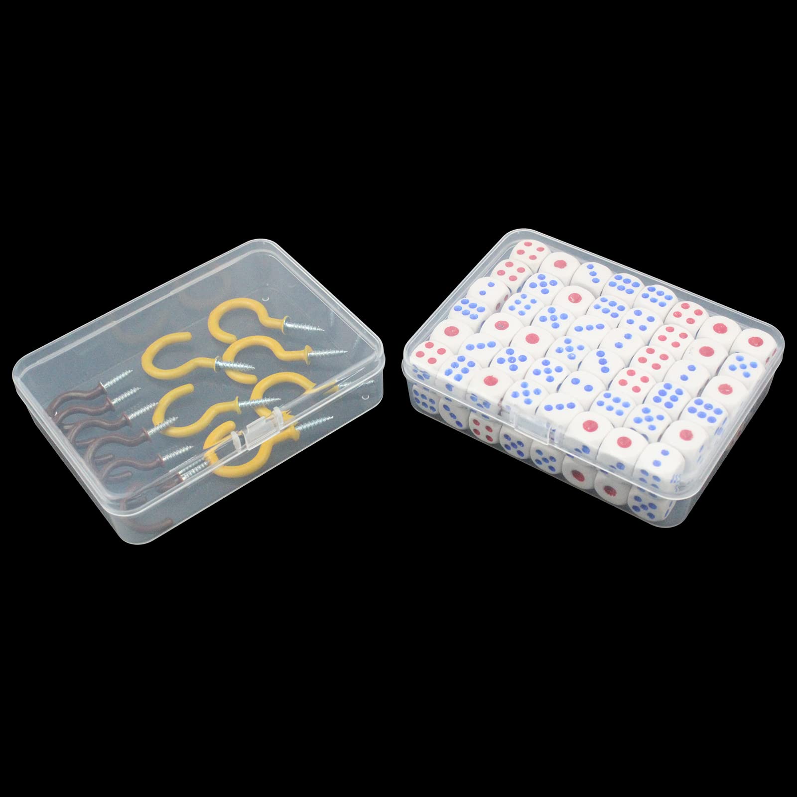 Thintinick Rectangular Clear Plastic Storage Containers, 12 Pack
