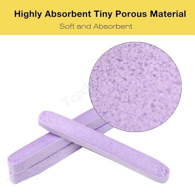 Facial Sponge Compressed,240 Count PVA Professional Makeup Removal Wash Round Face Sponge Pads Exfoliating Cleansing for Women,Purple