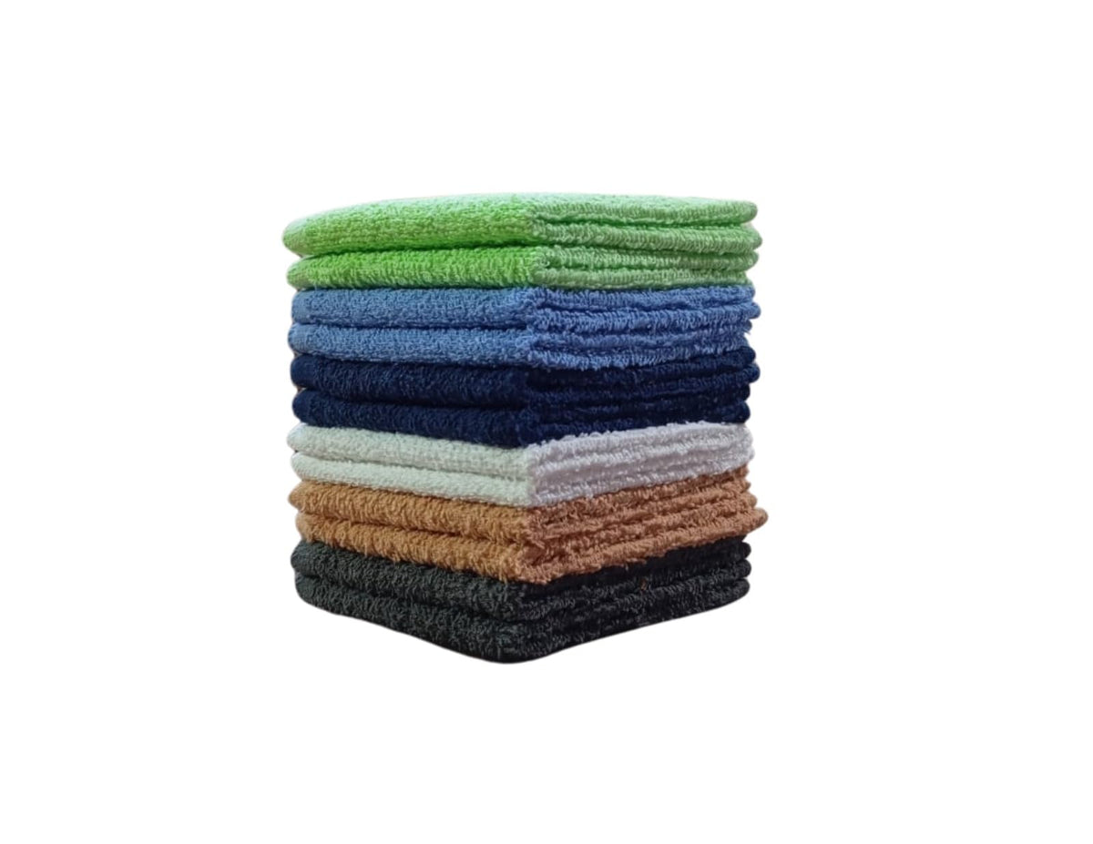 Towel and Linen Mart 100% Cotton 6 Pack Bath Towel Set, Quick Dry, Super Absorbent, Light Weight, Soft, (27 x 54 Pack of 6) (27 x 54 6 Pack, Plum, Pink, Beige, Grey, White, Peach)