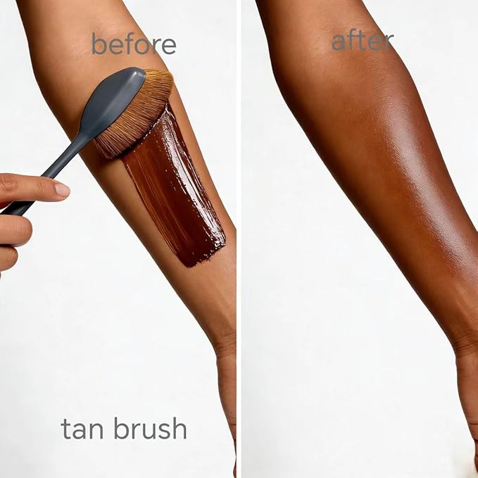 Self Tanner Back Applicator Brush, Long Handle Tanning Lotion Brush for Back, Body Lotion Applicator with Nylon Bristles, Washable Back Scrubber Brush for Self Tan & Moisturizer