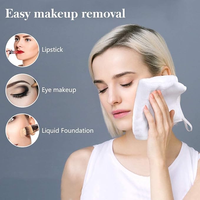 SINLAND Microfiber Facial Cloths Fast Drying Washcloth 12inch x 12inch Absorbent Face Wash Cloth Soft Makeup Remover Cloths