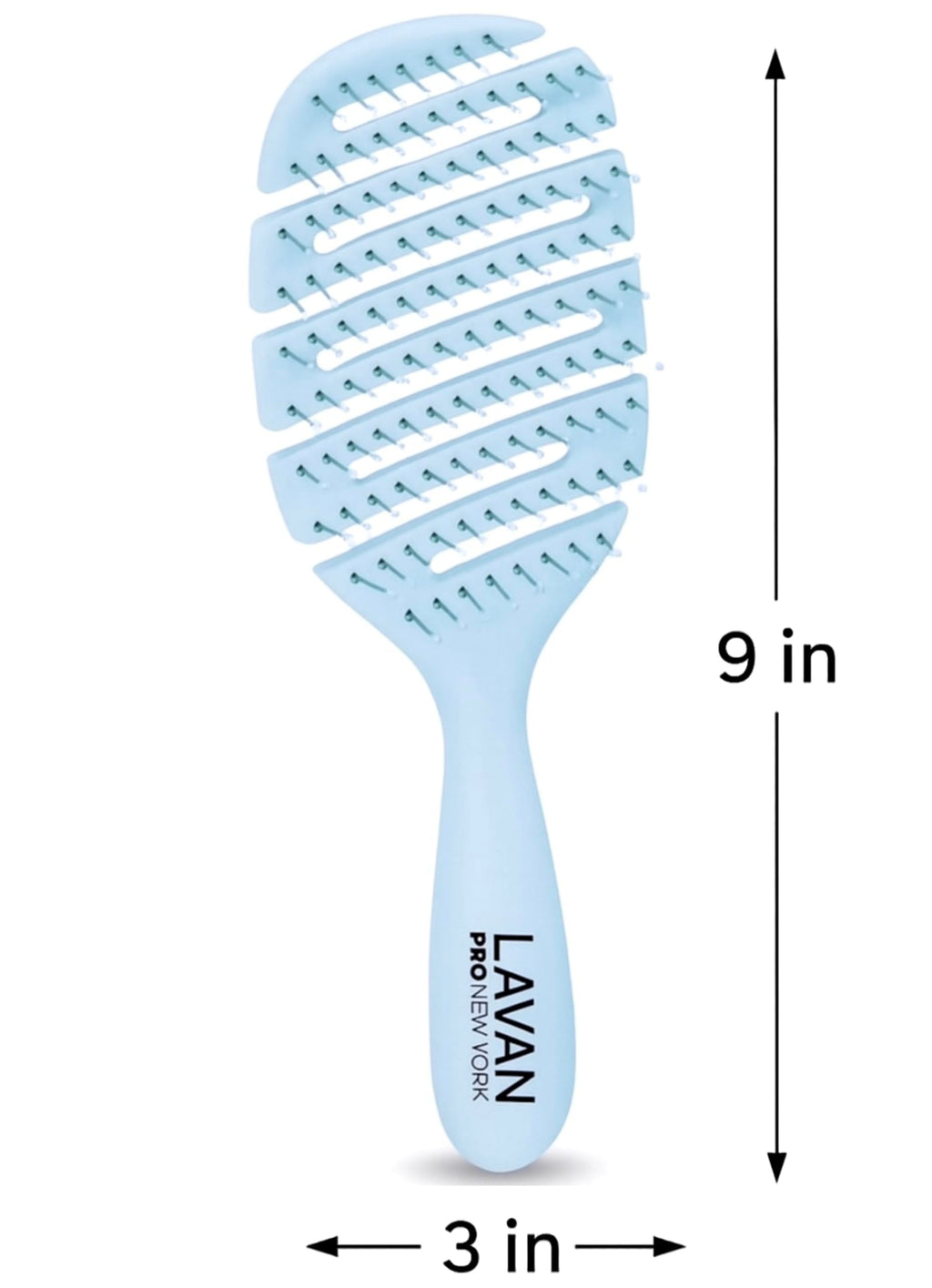 LAVANPRO New York Flex Detangling Hair Brush (BABY BLUE)
