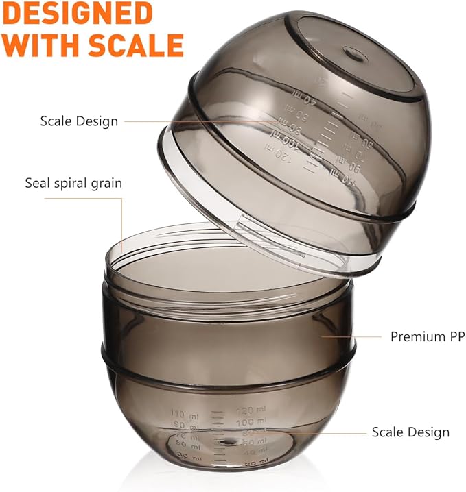 LALAFINA Hair Dye Color Mixing Cup with Double Scale Professional Hair Color Bowl for Salon and Home Use Easy Shake and Measure Tint Mixer