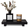 Wood Bathroom Tray Farmhouse Decor Kitchen Soap Holder, 9"x6" Black