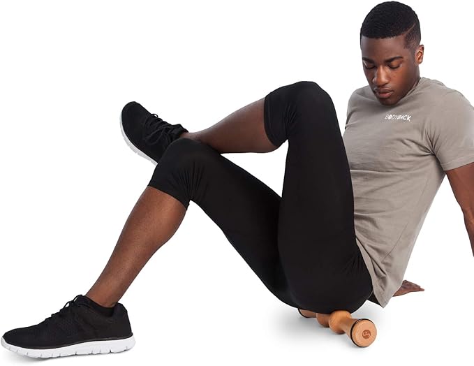 Body Back FSA Eligible Wood Back Roller, Spine Stretcher & Aligner, Ma Roller, Back Cracker for Back Pain Relief and Muscle Recovery, Manual Back Massager, Wood Therapy Massage Tool (15 inch)