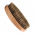 TIKIYOUN Boar Bristle Hair Beard Brush - Smoothing Travel Hairbrush with Soft Boar Bristles for Men & Women, Thick Coarse Hair, Brown