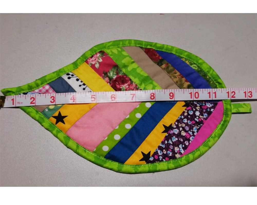 4 PCS Leaves Pot Holders for Kitchen Hot Pads 100% Cotton for BBQ/Cooking/Baking/Grilling/Microwave/Barbecue