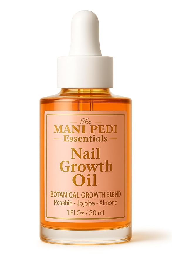 TMPE Nail Growth Oil 1 fl oz | Rosehip, Jojoba & Almond Oil Blend | Fast Nail Growth Serum for Stronger Longer Nails | Cuticle Oil Strengthener | Nourishing Nail Treatment for Brittle Damaged Nails