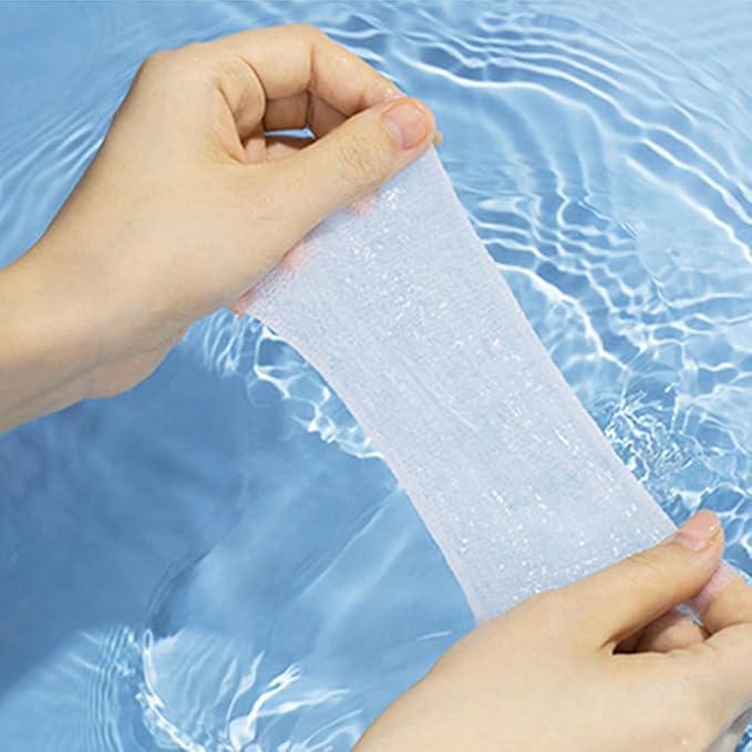 200PCS Count Stretchable Facial Cotton Pads, Pre-Punched Hole Wet Compress Cotton Sheets, Lint Free Soft Cotton, Multipurpose Makeup Remover & Toner Mask Cotton Pads