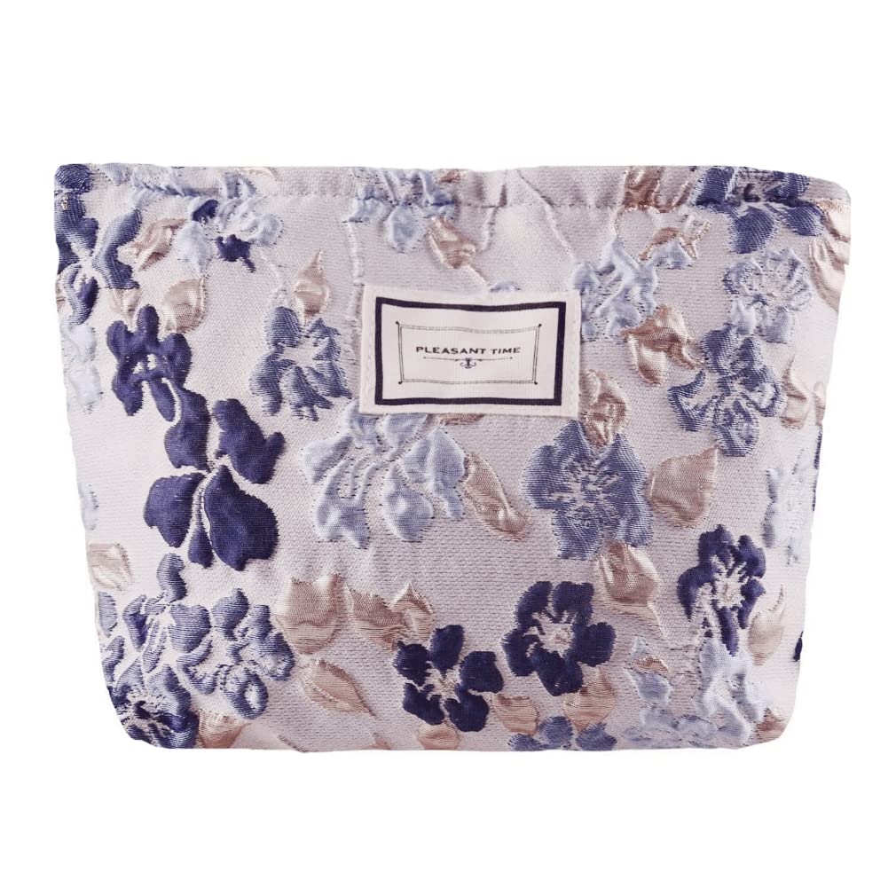 SxoSyo Flowers Makeup Bag, Fabric Cosmetic Bags