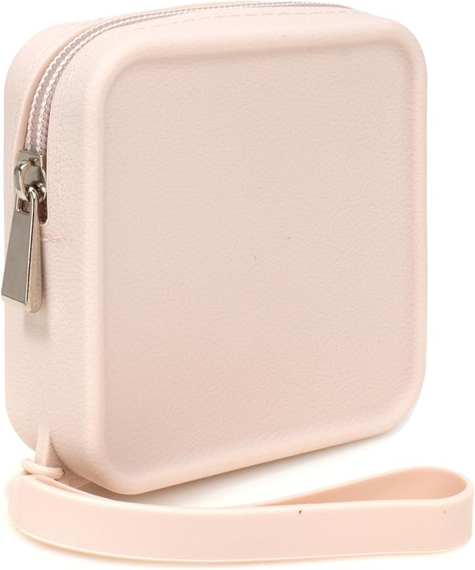 FFpaw Silicone Mini Makeup Bag Pouch for Purse, Small Cosmetic Travel Bag Zipper Pouch Waterproof Cute Coin Purse Portable Makeup Storage Bag Travel Toiletry Organizers Bag for Women Girls