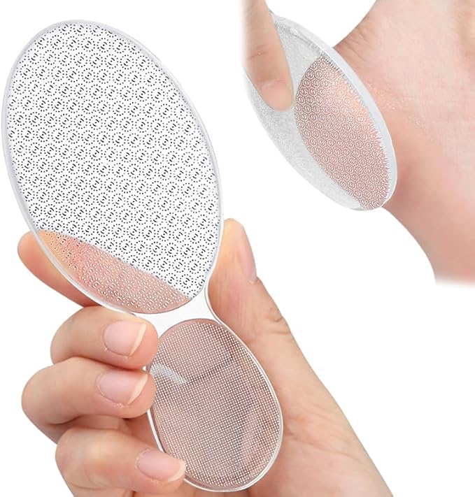 ESUOHYM Glass Foot File Callus Remover Dead Skin Feet Heel Scraper