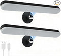 Benreom 2 Pack Wireless Vanity Lights for Mirror, Magnetic LED Bars, Black