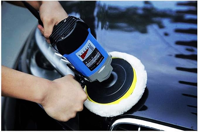 Wool Buffing Pad,3 Pack 7" Car Polishing Pad with Hook and Loop for Cleaning & Cutting,Polishing,100% Wool Sheepskin Material,Durable and Soft