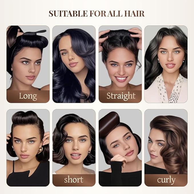 Heatless Hair Curler Heatless Curls Overnight Heatless Blowout with Luxury Cloth Bag satin Scarf, Curling Rod Headband to Sleep in No Heat Curling