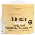 Kitsch Kojic Acid Pre-Soaked Cotton Pads for Face and Body – 50 Count
