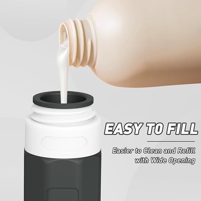 Redfly Travel Bottles for Toiletries, Tsa Approved 3oz Travel Size Containers, Leak Proof Travel Size Toiletries Bottles Silicone, BPA Free Refillable Shampoo Conditioners Essentials Kit, Black&White