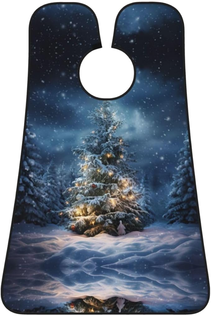 Fall Pumpkin Print Beard Bib Shaving Apron, Beard Hair Trimming Cape Gift For Dad