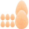 HartFelt 8ct Tear Drop Face Scrubber for Women | Reusable Facial Sponges for Daily Cleansing | Facial Exfoliating Pads for Removing Dead Skin, Dirt & Makeup | Made in USA | Gentle - Peach