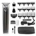 Wahl Stainless Steel Lithium Ion 2.0+ Slate Beard Trimmer for Men - Electric Shaver, Nose Ear Trimmer, Rechargeable All in One Men's Grooming Kit (Pack of 6)