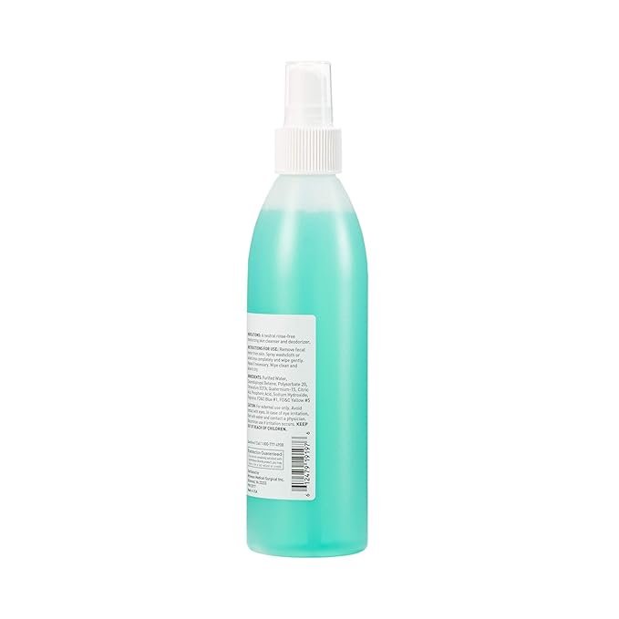 McKesson Perineal Skin Cleanser, 8 oz [Pack of 48] Rinse-Free Body Wash for Incontinence or Ostomy Care, Herbal Scent