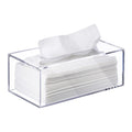 Elavain Clear Tissue Box, Acrylic Facial Tissue Box Holder Rectangular Bathroom Tissue Holder, Modern Tissue Dispenser Decorative Box, Tissue Holders | Use with Tissues Only- Original Box Will Not Fit