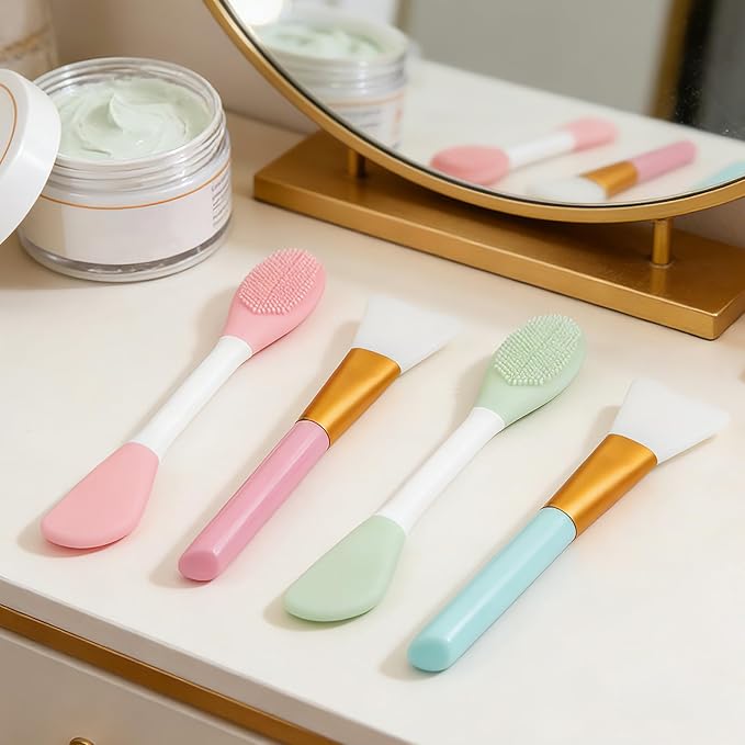 4Pcs Silicone Face Mask Applicators,Face Scrubber for Applying Facial Mask