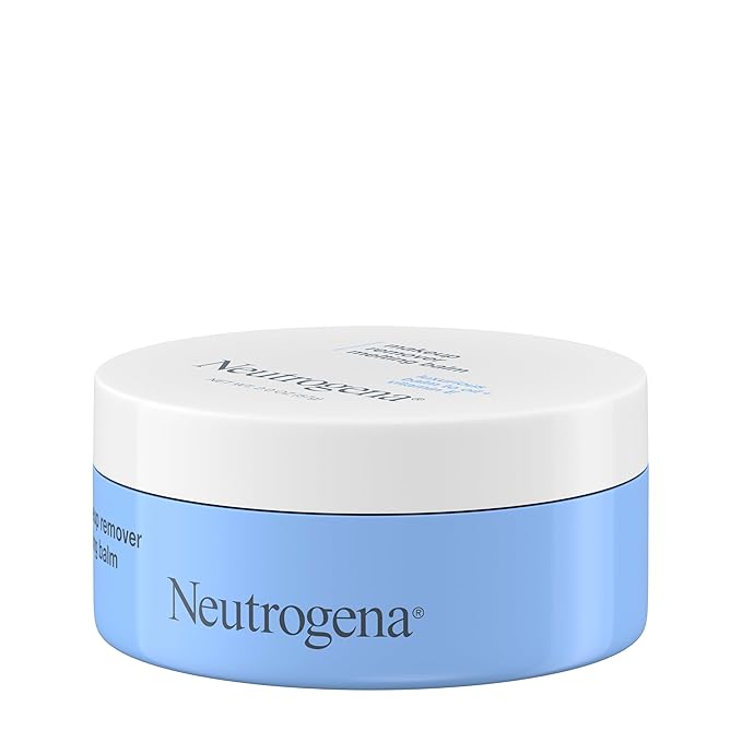 Neutrogena Makeup Remover Melting Balm with Vitamin E, Nourishing and Gentle on Skin, Works on Lips, Face, and Eyes, Solid to Oil for Quick Removal, Fragrance-Free, Travel-Friendly, 2 oz