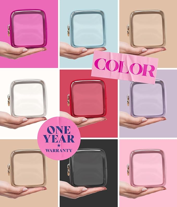 Makeup Bag for Women, Travel Cosmetic Organizer, Waterproof Toiletry Pouch