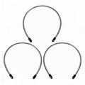 Metal Headband for Men, Adjustable Wavy Hair Band, Spring Wire 3 Pcs