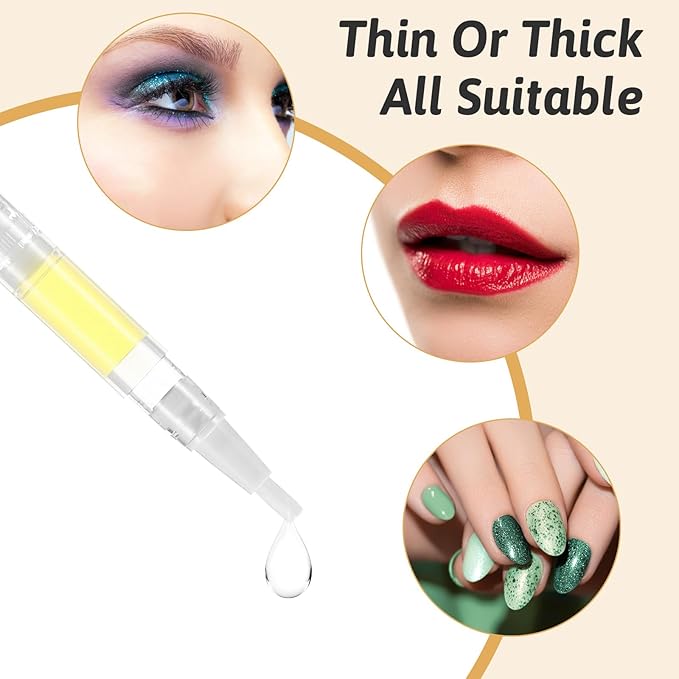 Nail Oil Pen, 8 Pcs 3ml Transparent Twist Pens with 4 Pcs Transfer Pipettes, Empty Cuticle Oil Pen Travel Twist Pens with Brush Tip for Lip Gloss Containers Applicators Eyelash Growth Liquid Tube