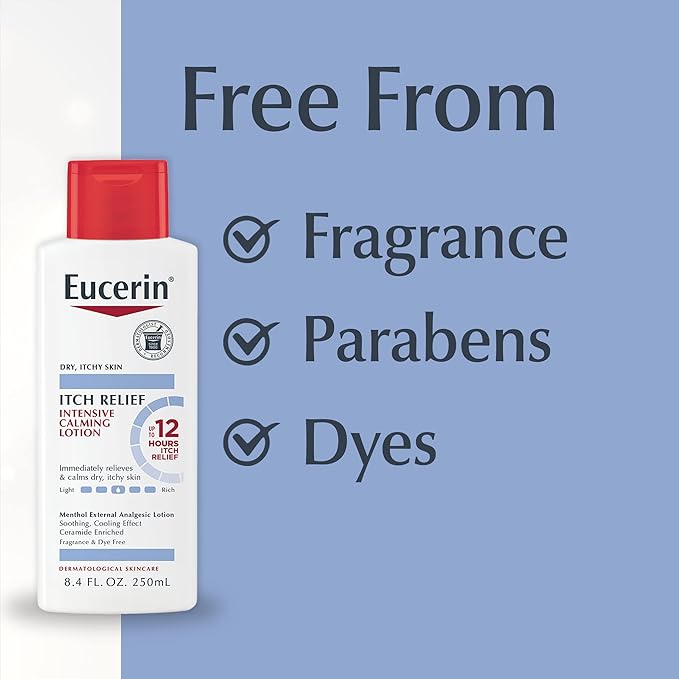 Eucerin Skin Calming Itch Relief Body Lotion, 8.4 FL OZ