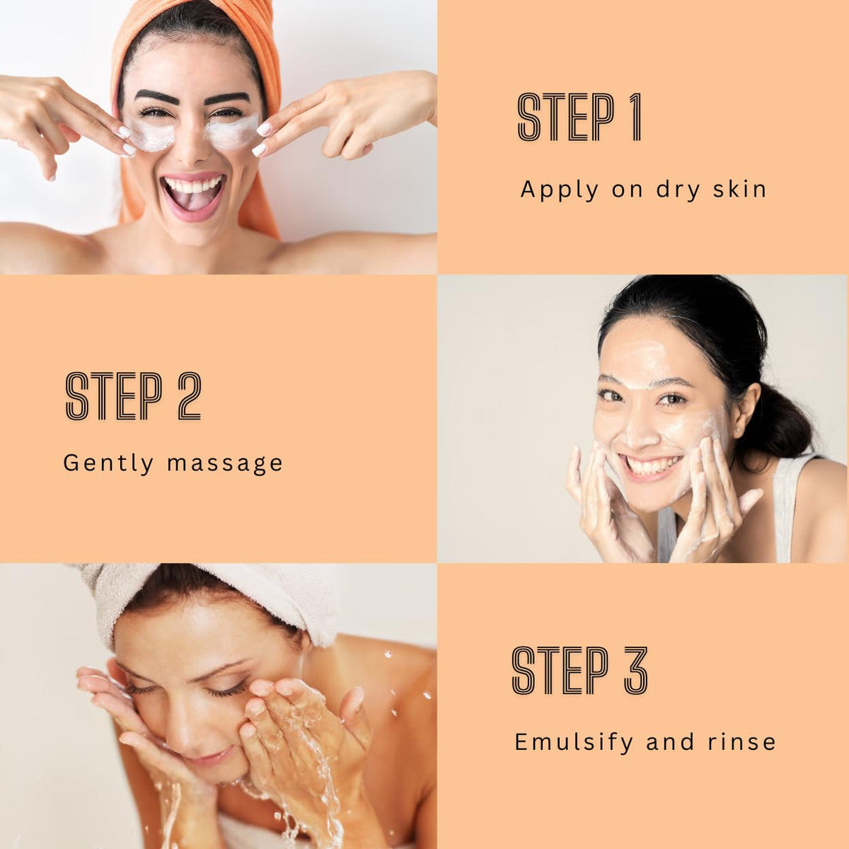 Tallow Cleansing Balm - With Grass-fed Beef Tallow, Papaya Enzyme | Waterproof Makeup Remover Balm | Natural Face Cleanser Oil | Sulphate Free | for sensitive skin, MADE IN USA - 3.5 oz/ 100 g